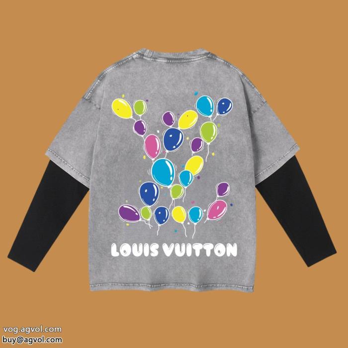 長袖Tシャツスーパー コピー 安心LOUIS VUITTON透け感優しい存在感は抜群_0_3