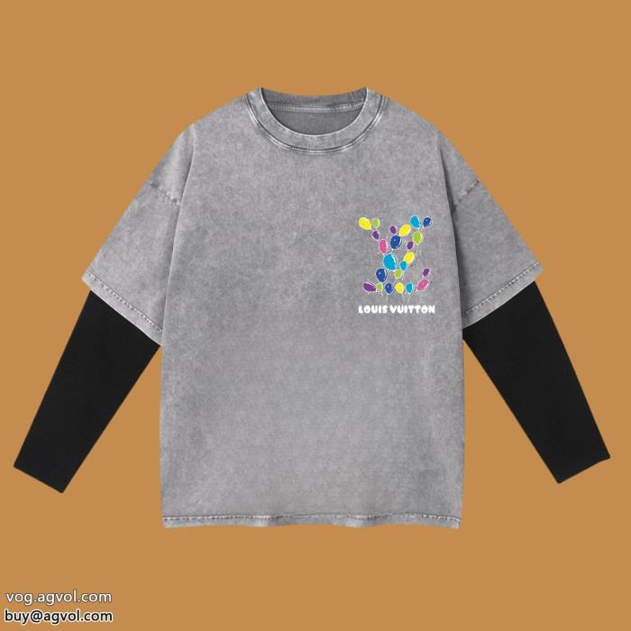 長袖Tシャツスーパー コピー 安心LOUIS VUITTON透け感優しい存在感は抜群_0_5