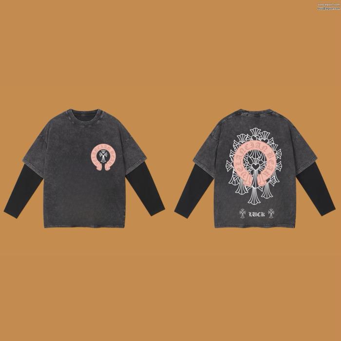 完売必須今季流行りの人気新作長袖Tシャツブランド コピー 専門クロムハーツ_0_1