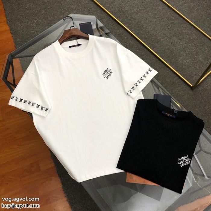 半袖Tシャツブランド コピー  LOUIS VUITTON通勤の定番海外よりお届け　限定品_0_1