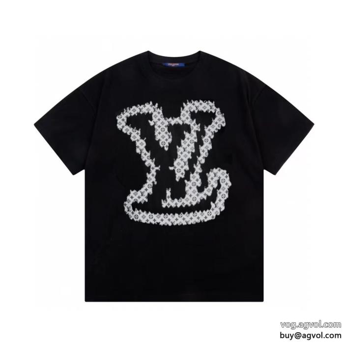 ブランド コピー 激安半袖TシャツLOUIS VUITTONセレブや芸能人からも愛用SS23完売必至_0_3