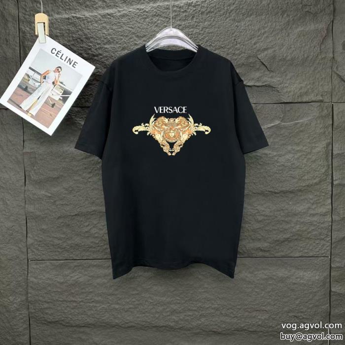 お洒落な印象に2025秋冬トレンドファッション新作VERSACEコピー 商品 販売半袖Tシャツ_0_0