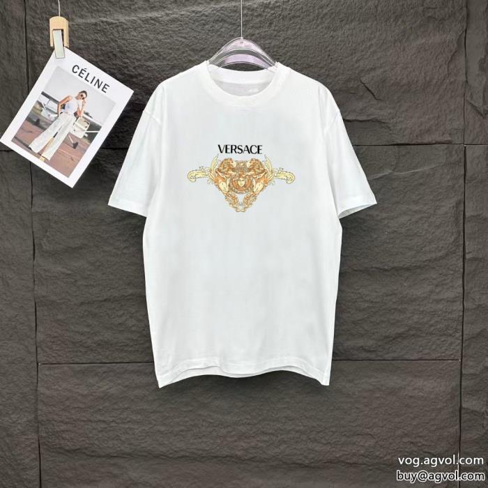 お洒落な印象に2025秋冬トレンドファッション新作VERSACEコピー 商品 販売半袖Tシャツ_0_3