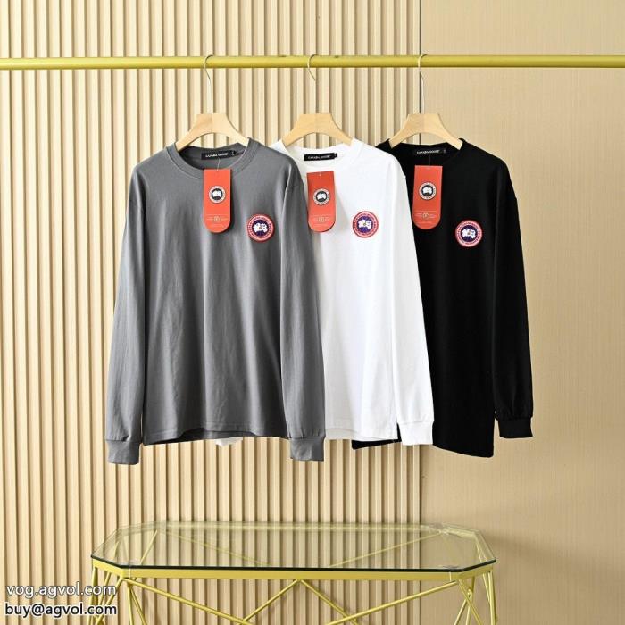 今年のトレンドカラー完売続出長袖TシャツCanada Gooseコピー 通販_0_1