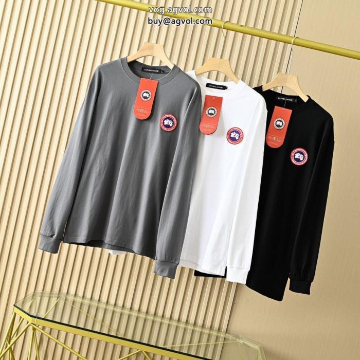 今年のトレンドカラー完売続出長袖TシャツCanada Gooseコピー 通販_0_2