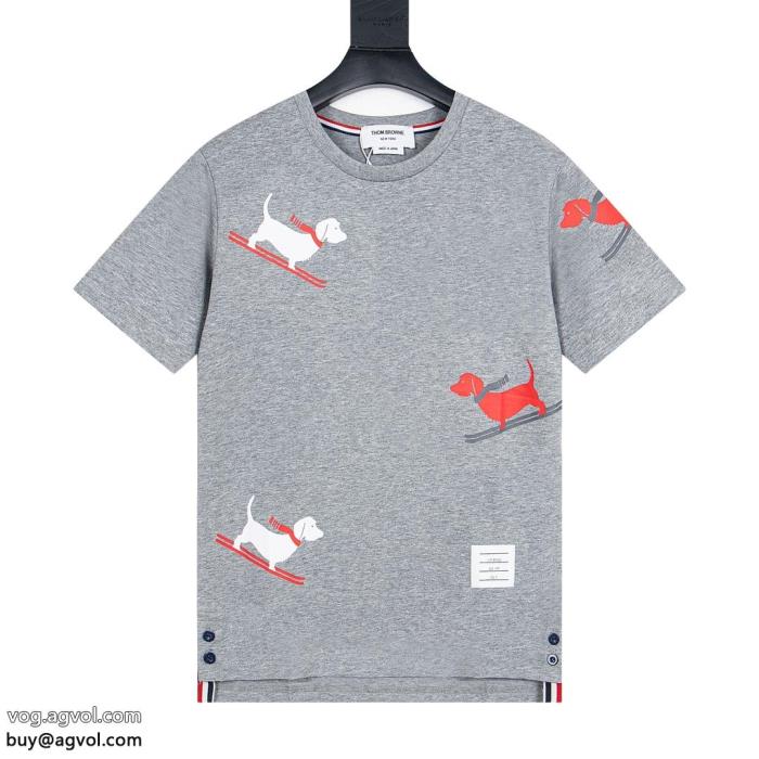 半袖TシャツTHOM BROWNE上品で優しい雰囲気にシンプルなデザイン通販 ブランド_0_2