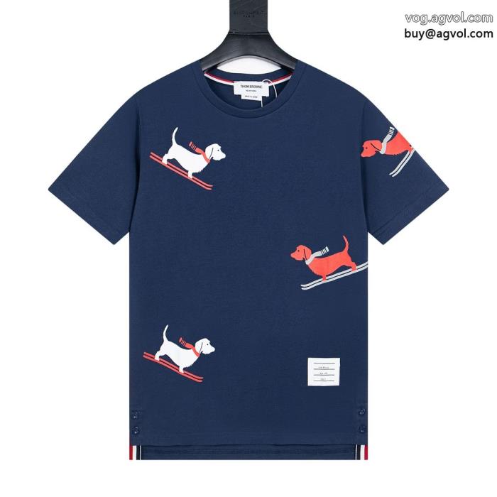 半袖TシャツTHOM BROWNE上品で優しい雰囲気にシンプルなデザイン通販 ブランド_0_3
