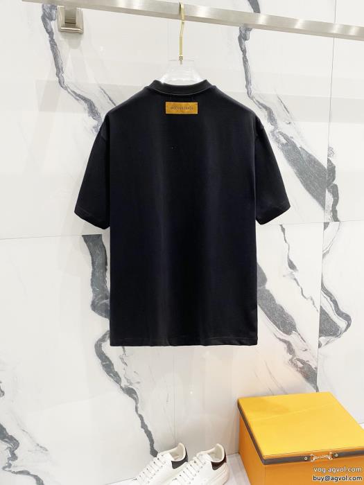 人気話題洗練された印象LOUIS VUITTON半袖Tシャツブランド コピー s 級_0_1