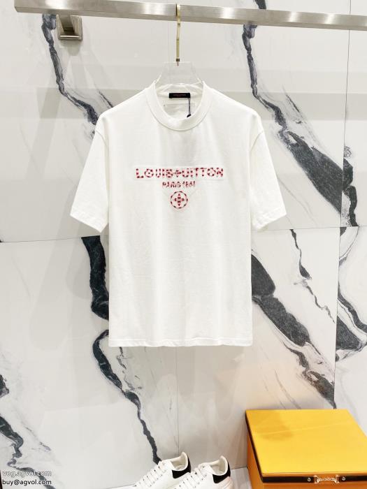 人気話題洗練された印象LOUIS VUITTON半袖Tシャツブランド コピー s 級_0_4