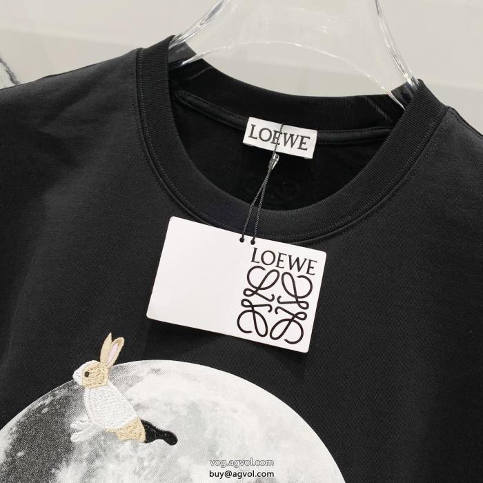 ブランド コピー 激安LOEWE冬のいいのアイテム人気話題半袖Tシャツ_0_1