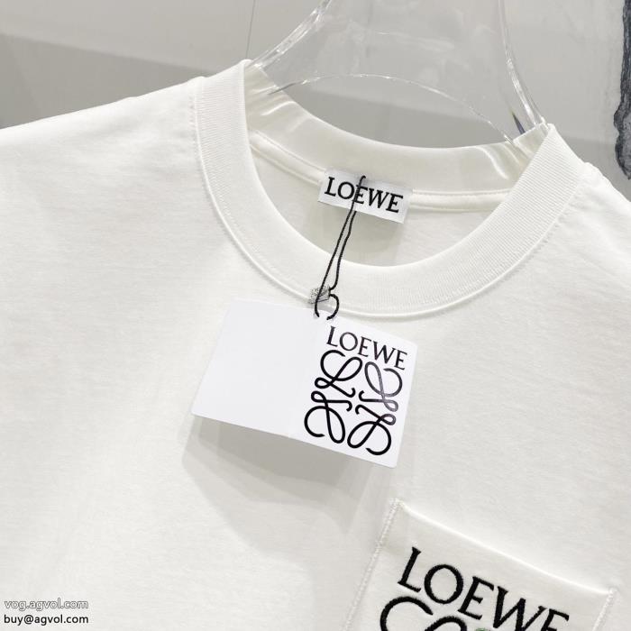 通勤スタイル芸能人愛用ブランド偽物 ブランドロエベ半袖Tシャツ_0_2