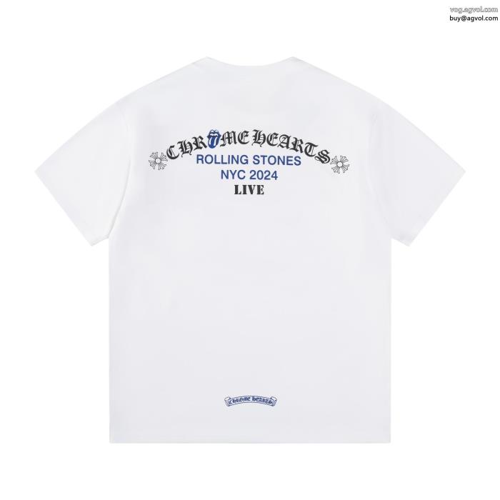 着心地の良い新品限定セール偽物 通販 CHROME HEARTS半袖Tシャツ_0_2