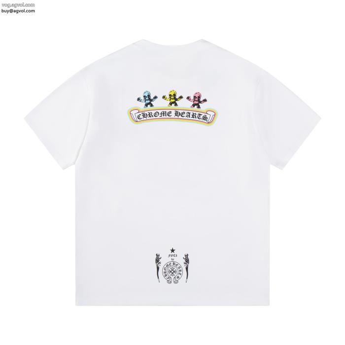話題が沸騰中完売必須　限定SALEスーパー コピー 安心CHROME HEARTS半袖Tシャツ_0_1