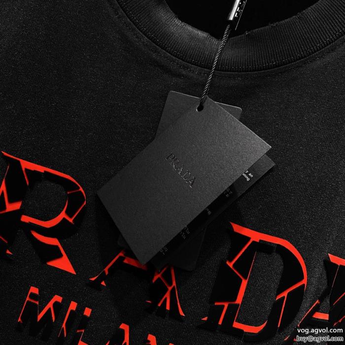 半袖Tシャツ愛用ブランド高品質素材スーパー コピー  PRADA_0_2