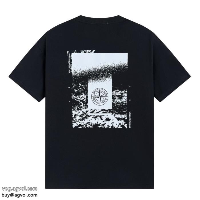 ブランド 通販完売目前2025新作先取り　日本未入荷半袖TシャツStone Island_0_1