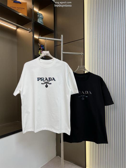23SS 異素材人気ブランドプラダ半袖Tシャツコピー ブランド 通販 安心_0_0