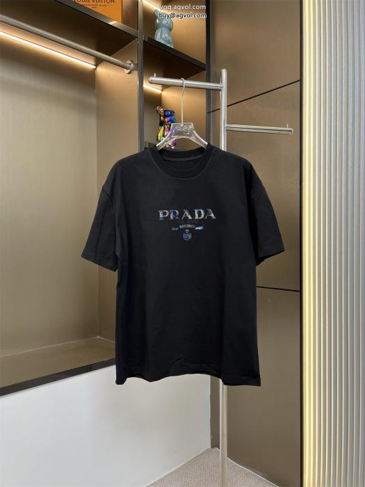 23SS 異素材人気ブランドプラダ半袖Tシャツコピー ブランド 通販 安心_0_1