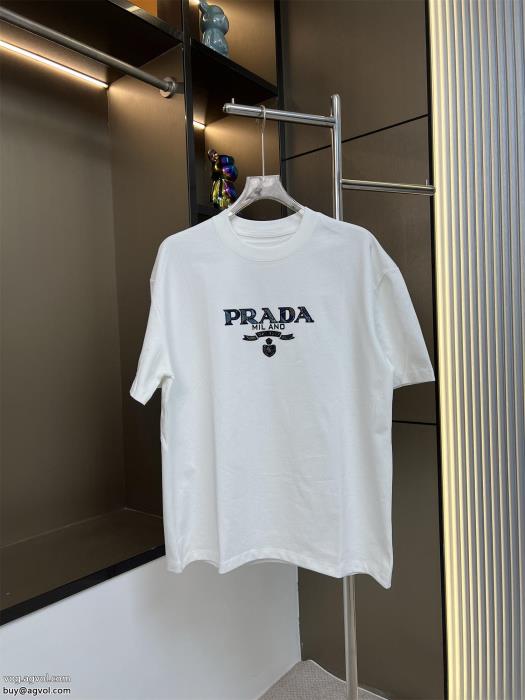 23SS 異素材人気ブランドプラダ半袖Tシャツコピー ブランド 通販 安心_0_2