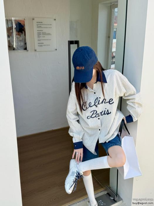 2025最新コラボ　完売間近存在感のあるコピー 商品 通販セリーヌ長袖シャツ_0_2