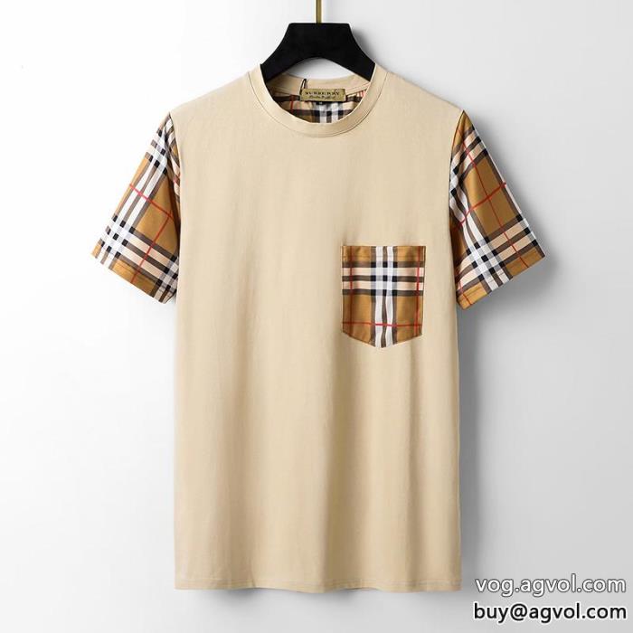 大人の色味即完売偽物 ブランド 激安半袖Tシャツバーバリー_0_0