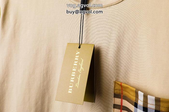 大人の色味即完売偽物 ブランド 激安半袖Tシャツバーバリー_0_1