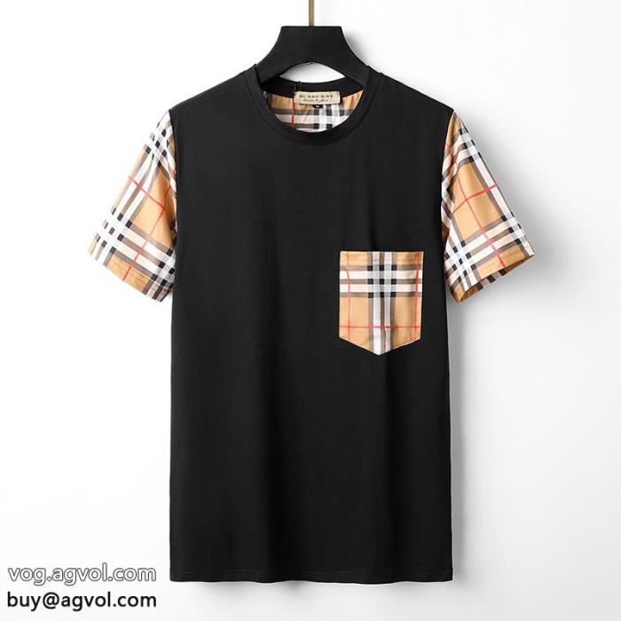 大人の色味即完売偽物 ブランド 激安半袖Tシャツバーバリー_0_2