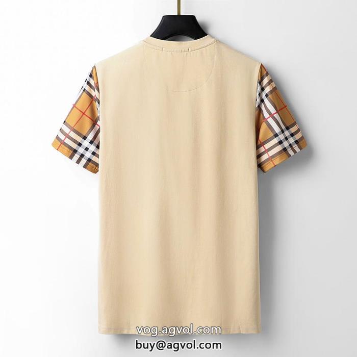 大人の色味即完売偽物 ブランド 激安半袖Tシャツバーバリー_0_3
