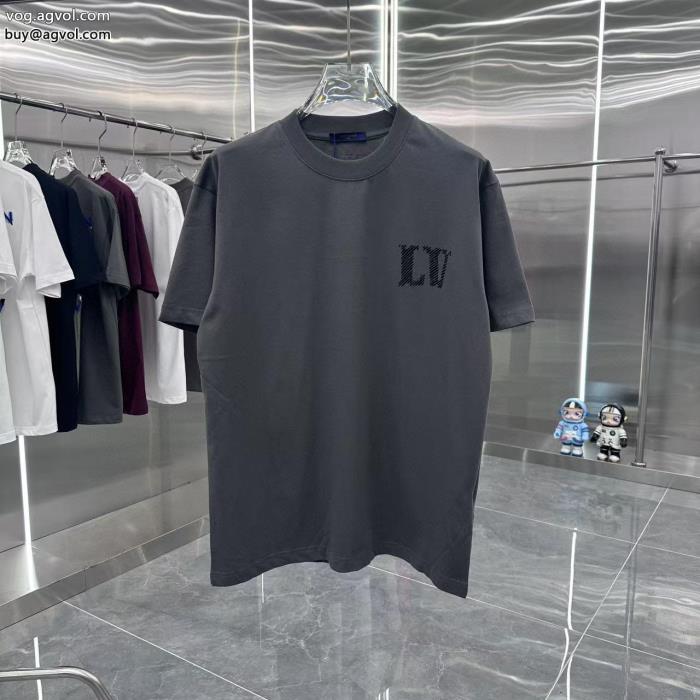 通販 ブランド半袖Tシャツスタイルアップ効果機能的なアイテムLOUIS VUITTON_0_0