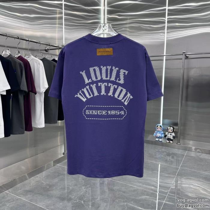 通販 ブランド半袖Tシャツスタイルアップ効果機能的なアイテムLOUIS VUITTON_0_3