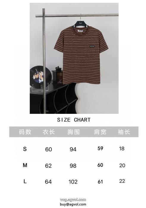 スーパー ブランド コピー232025数量限定MIUMIU半袖Tシャツ_1_0