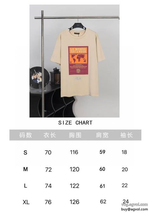 大胆なカジュアルダウン爽やかマルチ半袖Tシャツブランド 通販 激安LOUIS VUITTON_0_0
