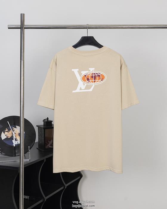 大胆なカジュアルダウン爽やかマルチ半袖Tシャツブランド 通販 激安LOUIS VUITTON_0_2