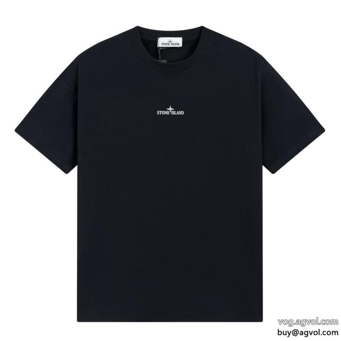 ストーンアイランドブランド コピー 販売2025新作新品SS23カッコいい 半袖Tシャツ_0_1