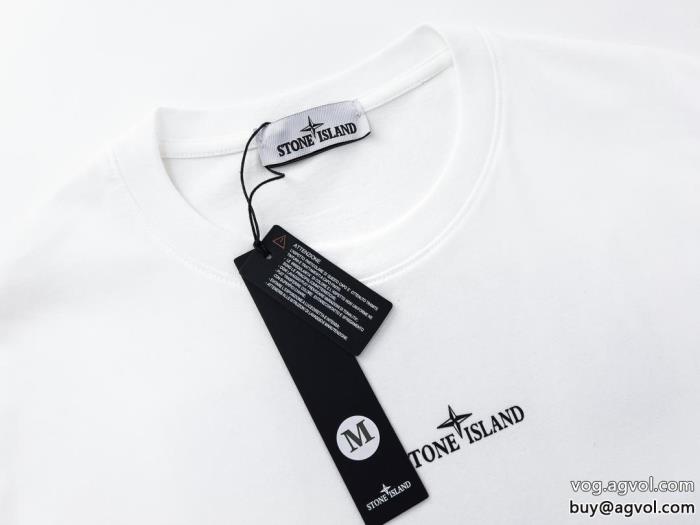 ストーンアイランドブランド コピー 販売2025新作新品SS23カッコいい 半袖Tシャツ_0_3
