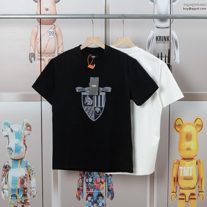 在庫あり即発芸能人愛用ブランドFENDIスーパー コピー 品半袖Tシャツ_0_0