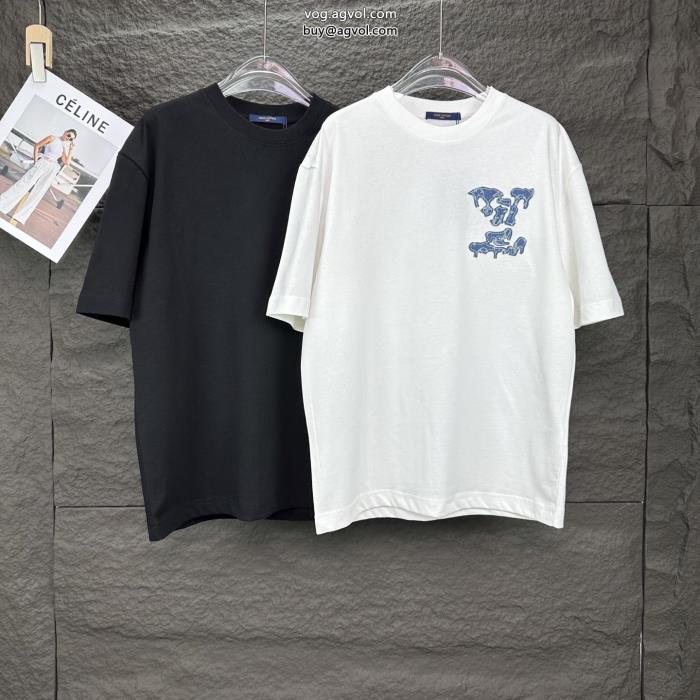 偽 ブランド 通販半袖Tシャツ通気性と吸汗性に優れ旬の気分を絶妙にルイ ヴィトン_0_2