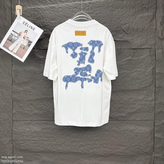 偽 ブランド 通販半袖Tシャツ通気性と吸汗性に優れ旬の気分を絶妙にルイ ヴィトン_0_3