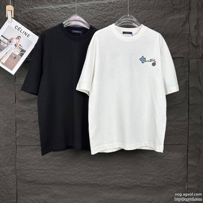 新作在庫希少通勤スタイルLOUIS VUITTONコピー 商品 通販半袖Tシャツ_0_0