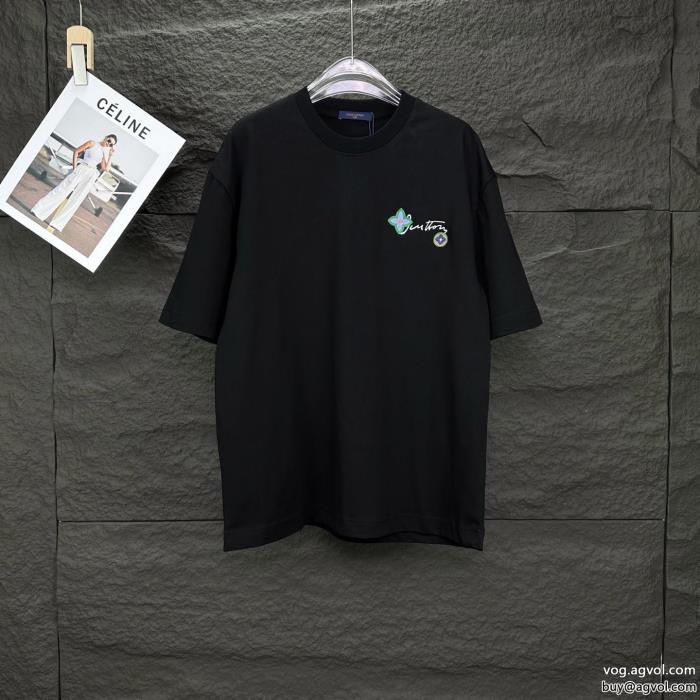 新作在庫希少通勤スタイルLOUIS VUITTONコピー 商品 通販半袖Tシャツ_0_2