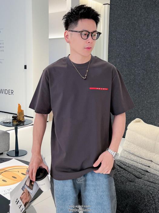 ブランド コピー 着払いPRADA半袖Tシャツ円高還元Sale完売必至_0_3