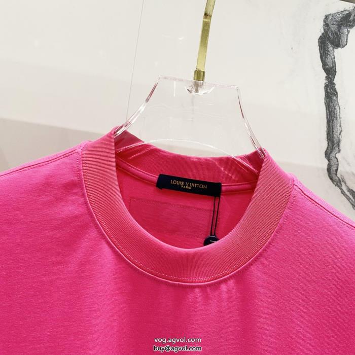 着心地良くゆったりシルエットブランド 品 スーパー コピーLOUIS VUITTON半袖Tシャツ_0_1