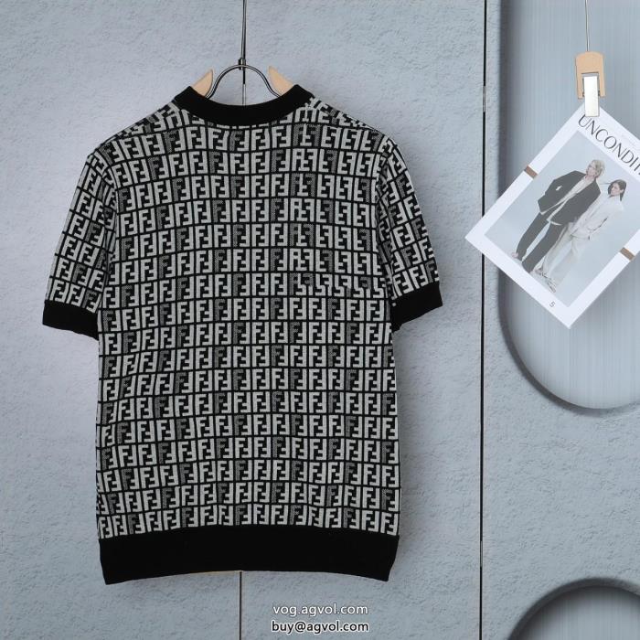 スーパー コピー 品半袖Tシャツ華やかな印象素敵な夏の定番アイテムFENDI_0_0