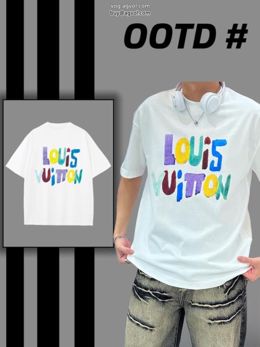 即完売カジュアルの定番ルイ ヴィトンブランド コピー  半袖Tシャツ_0_1