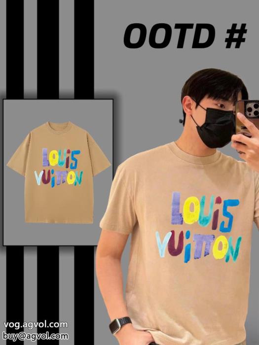 即完売カジュアルの定番ルイ ヴィトンブランド コピー  半袖Tシャツ_0_6