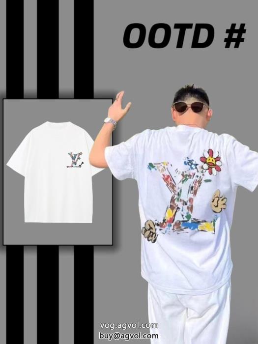 スーパー コピー 販売新春セールアイテムNEW!国内完売LOUIS VUITTON半袖Tシャツ_0_1
