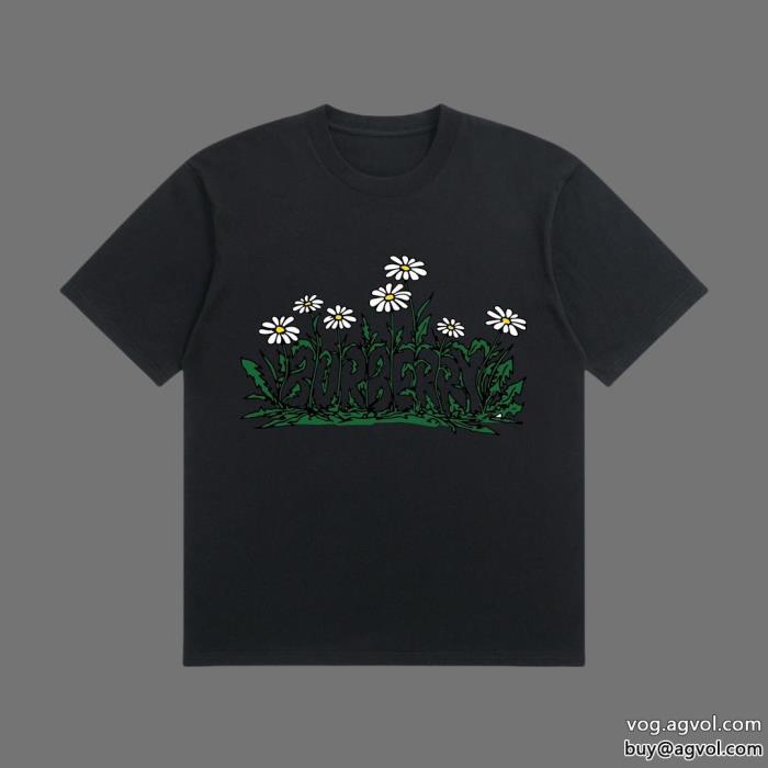 23SS海外直営在庫数限定BURBERRY偽 ブランド半袖Tシャツ_0_0
