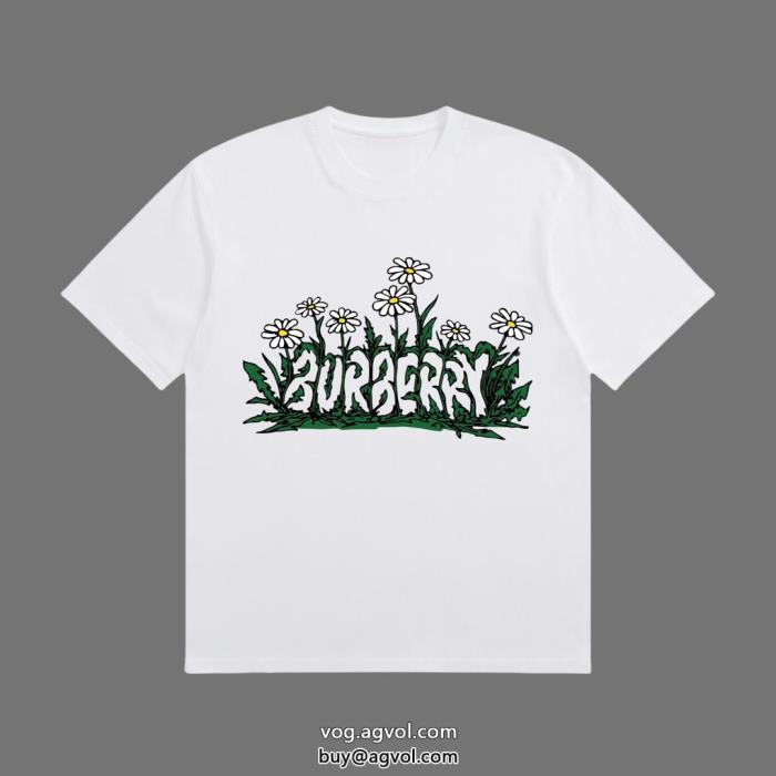 23SS海外直営在庫数限定BURBERRY偽 ブランド半袖Tシャツ_0_1
