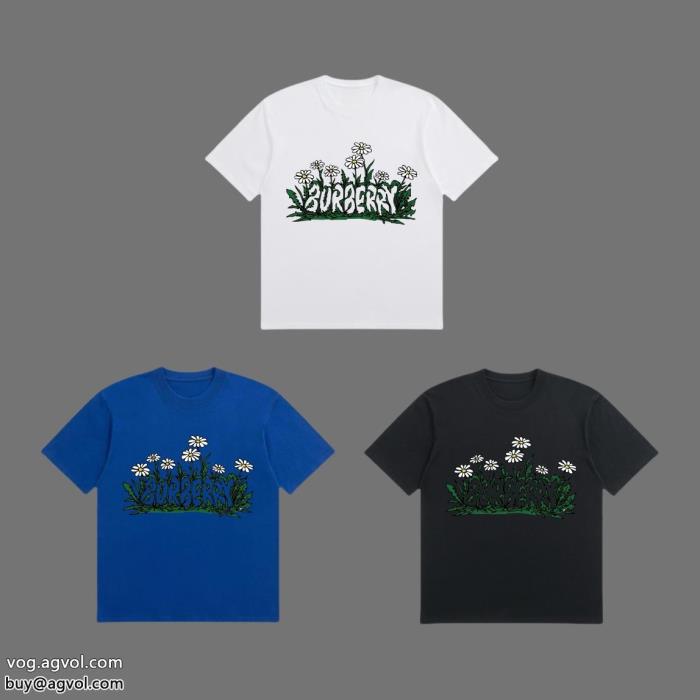 23SS海外直営在庫数限定BURBERRY偽 ブランド半袖Tシャツ_0_4