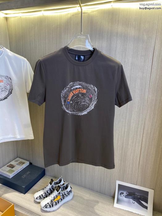 ブランド コピー 着払い2022-23AW☆韓国の人気元気な印象にルイ ヴィトン半袖Tシャツ_0_2