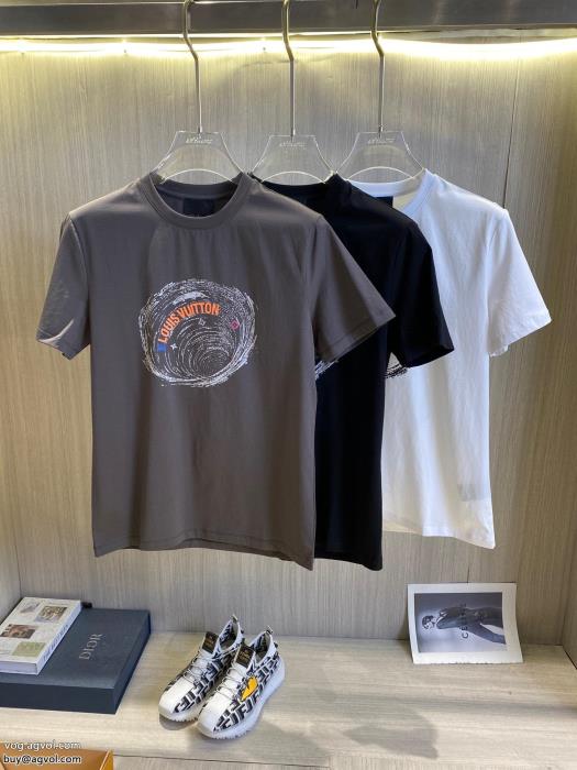 ブランド コピー 着払い2022-23AW☆韓国の人気元気な印象にルイ ヴィトン半袖Tシャツ_0_3